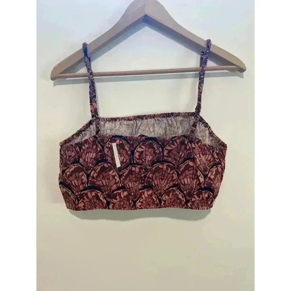 Madewell‎ Lightestspun Cover-Up Bubble Crop Top Painted Seashells Size Large - Picture 9 of 9